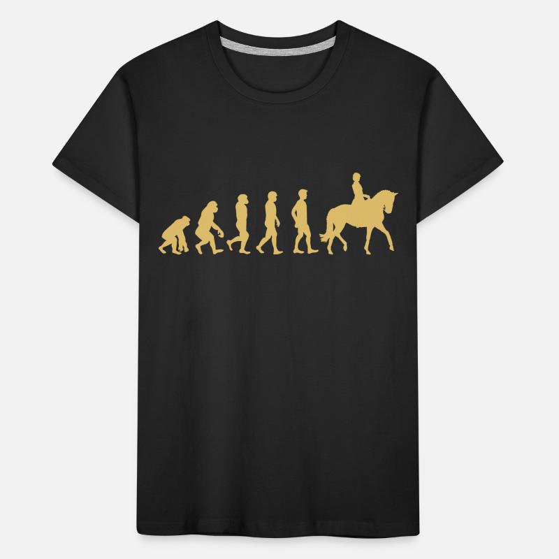 Évolution de l’équitation T-shirt bio Premium Enfant