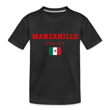 Manzanillo, Mexique - T-shirt bio Premium Enfant - noir - Devant