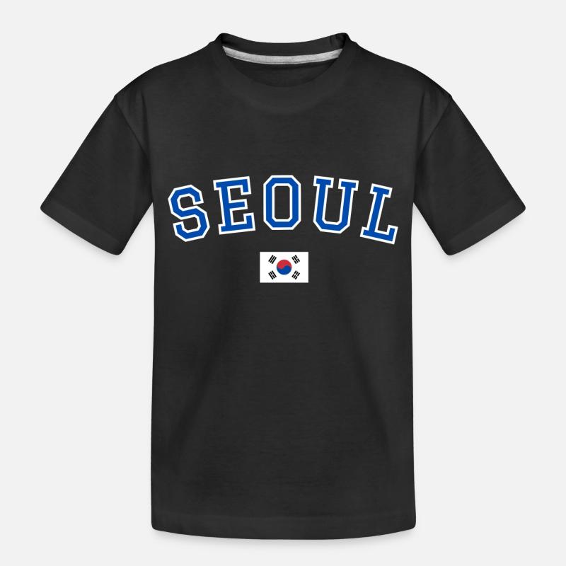 Séoul, Corée - T-shirt bio Premium Enfant - noir