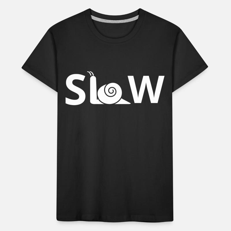 Langsame Schnecke Kinder Premium Bio T-Shirt