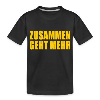 Zusammen geht mehr - Kinder Premium Bio T-Shirt - Schwarz - Vorne