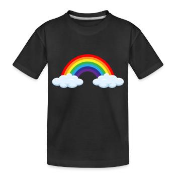 Arc-en-ciel après l’orage- ApriNoeScor - T-shirt bio Premium Enfant - noir - Devant
