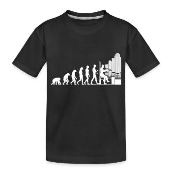 Pipe Organ Gift - Kids' Premium Organic T-Shirt - black - Front