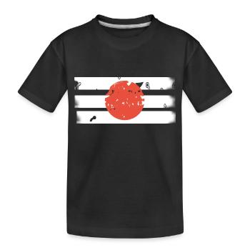 Japan - Kinder Premium Bio T-Shirt - Schwarz - Vorne