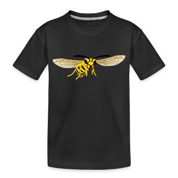 Guêpe frelon - T-shirt bio Premium Enfant - noir - Devant