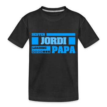 First name Jordi - Kids' Premium Organic T-Shirt - black - Front