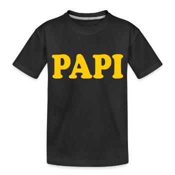 Papi - T-shirt bio Premium Enfant - noir - Devant