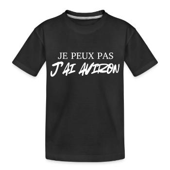I can't I rowed - Kids' Premium Organic T-Shirt - black - Front
