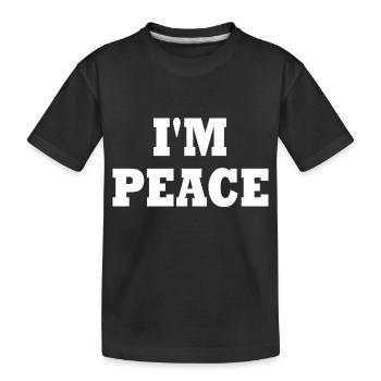 I'm peace - T-shirt bio Premium Enfant - noir - Devant