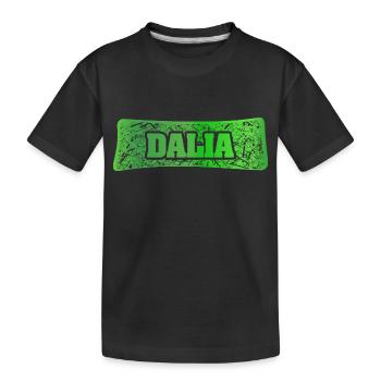 Dalia comme prénom - T-shirt bio Premium Enfant - noir - Devant