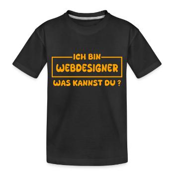 Concepteur de sites Web en tant que métier - T-shirt bio Premium Enfant - noir - Devant