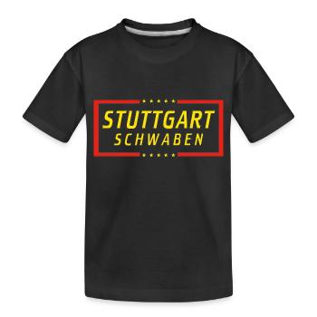 Stuttgart : la fierté souabe - T-shirt bio Premium Enfant - noir - Devant