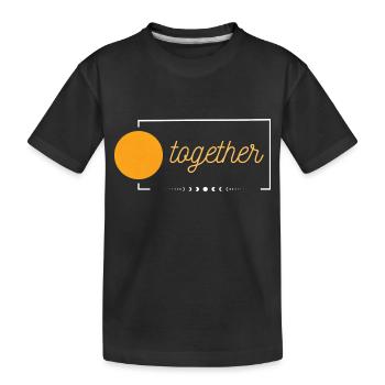 Motif du partenaire - mieux ensemble - Soleil - T-shirt bio Premium Enfant - noir - Devant