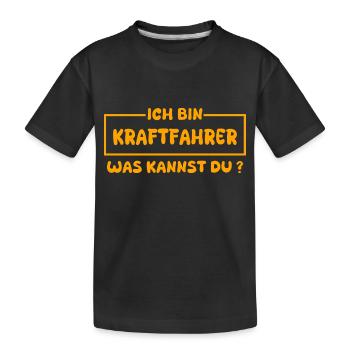 Profession : Chauffeur - T-shirt bio Premium Enfant - noir - Devant