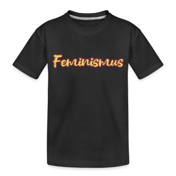 Féminisme Dicton Cadeau Vintage Émancipation - T-shirt bio Premium Enfant - noir - Devant