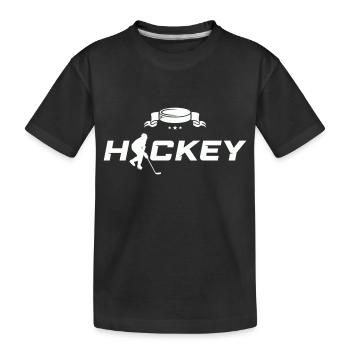 hockey - T-shirt bio Premium Enfant - noir - Devant