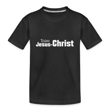 Équipe Jésus-Christ - T-shirt bio Premium Enfant - noir - Devant