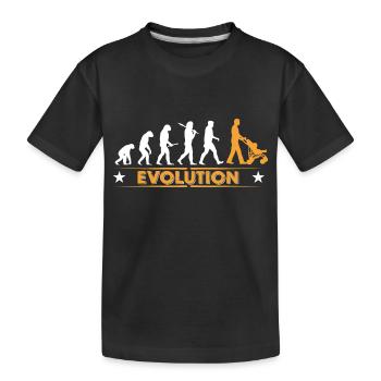 Walking Dad - Evolution - T-shirt bio Premium Enfant - noir - Devant