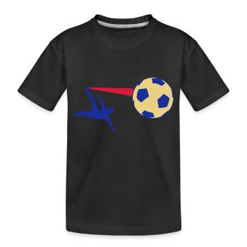 de soccer - T-shirt bio Premium Enfant - noir - Devant
