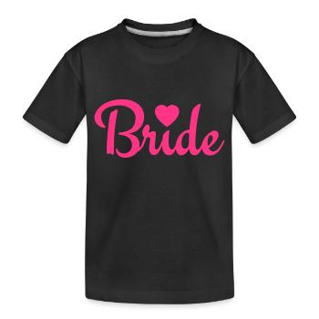 bride with heart 1c - T-shirt bio Premium Enfant - noir - Devant