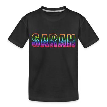 sarah rs rainbow - T-shirt bio Premium Enfant - noir - Devant