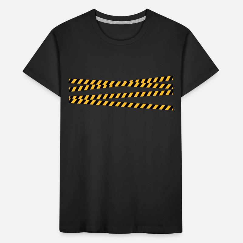 Security tape blocking zone Kids' Premium Organic T-Shirt