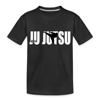 Ju-Jutsu Ju Jutsu Jiu Jitsu Kampfsport Kampfkunst - Kinder Premium Bio T-Shirt - Schwarz - Vorne