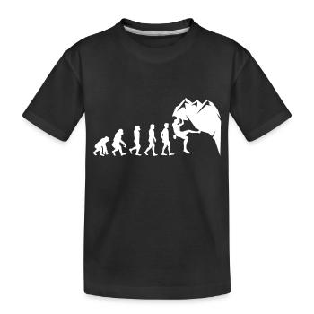 Escalade Bouldering Wall Climber Evolution - T-shirt bio Premium Enfant - noir - Devant