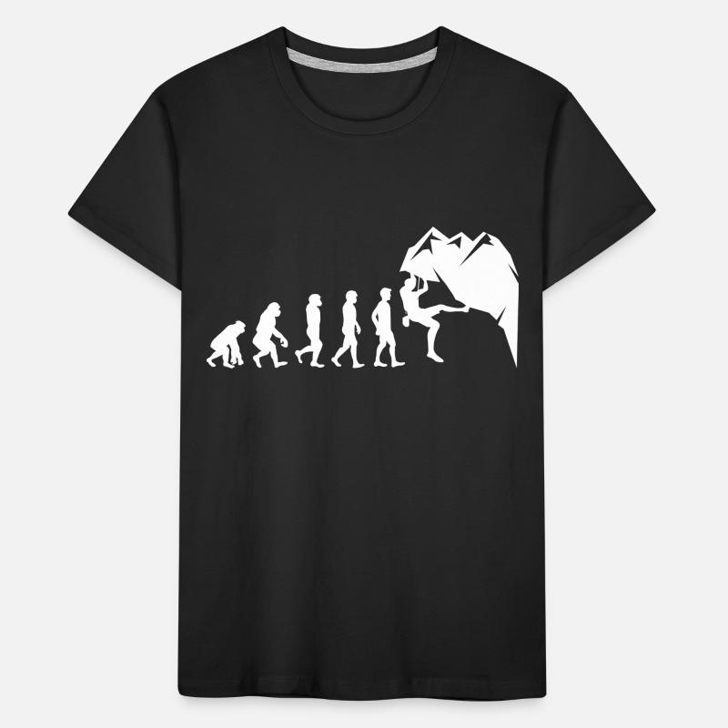 Escalade Bouldering Wall Climber Evolution T-shirt bio Premium Enfant