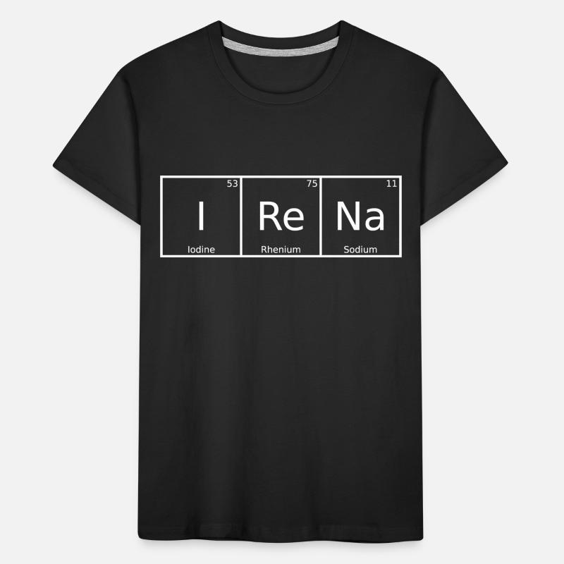 Irena Name First Name Chemistry Periodic Table Elements Kids' Premium Organic T-Shirt