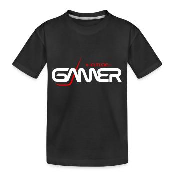Gamer - Kinder Premium Bio T-Shirt - Schwarz - Vorne