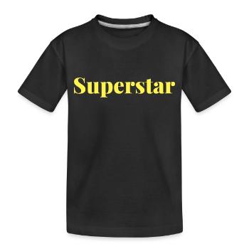 SUPERSTAR ANNIVERSAIRE NAISSANCE HUMOUR STAR - T-shirt bio Premium Enfant - noir - Devant