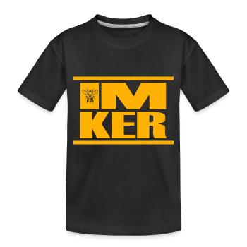 imker honigdealer let it bee - Kinder Premium Bio T-Shirt - Schwarz - Vorne