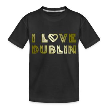 J’aime Dublin - T-shirt bio Premium Enfant - noir - Devant
