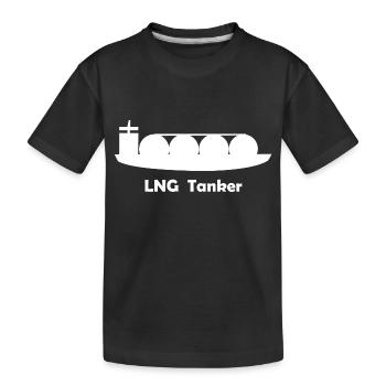 Der LNG Tanker - Kinder Premium Bio T-Shirt - Schwarz - Vorne