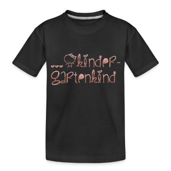 Kindergartenkind - Kinder Premium Bio T-Shirt - Schwarz - Vorne