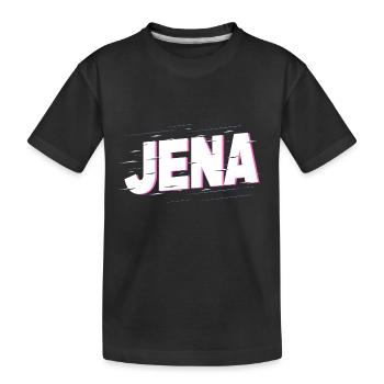 Jena Allemagne Ville Écriture Accueil Amour - T-shirt bio Premium Enfant - noir - Devant