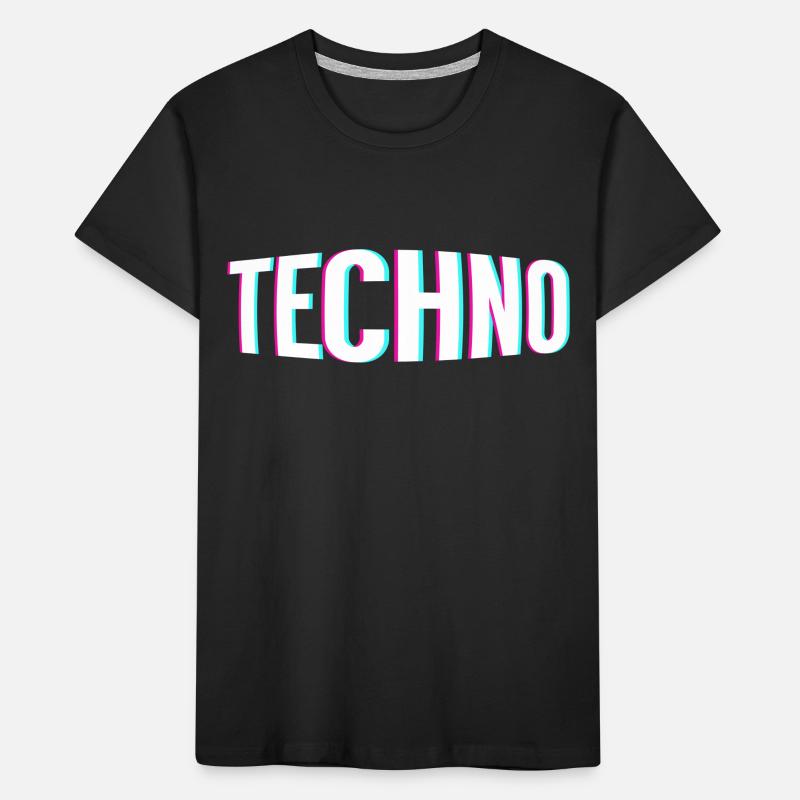 Techno 3D Kinder Premium Bio T-Shirt