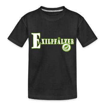 Lustiges Exilpfälzer Pälzer Pfälzer Pfalz Mundart - Kinder Premium Bio T-Shirt - Schwarz - Vorne