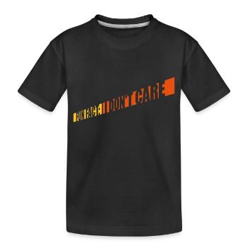 Je me fiche des faits - T-shirt bio Premium Enfant - noir - Devant
