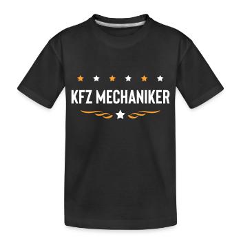 KFZ Mechaniker Beruf - Kinder Premium Bio T-Shirt - Schwarz - Vorne