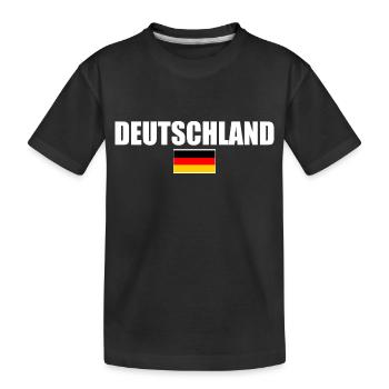 Deutschland - Kinder Premium Bio T-Shirt - Schwarz - Vorne