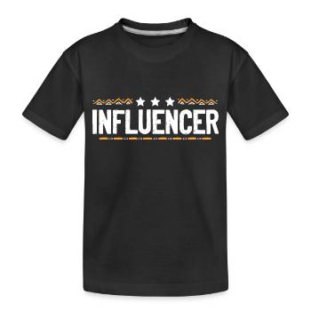 Influencer Beruf - Kinder Premium Bio T-Shirt - Schwarz - Vorne