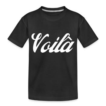 Voilà idee cadeau - T-shirt bio Premium Enfant - noir - Devant