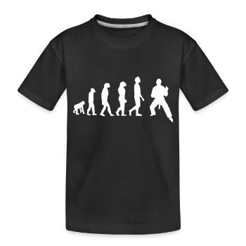 Evolution der Kampfkünste - Kinder Premium Bio T-Shirt - Schwarz - Vorne