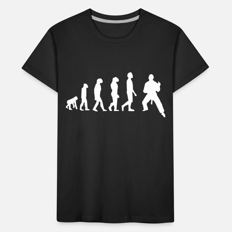 Evolution der Kampfkünste Kinder Premium Bio T-Shirt