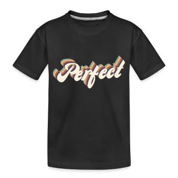 perfect vintage - Kids' Premium Organic T-Shirt - black - Front