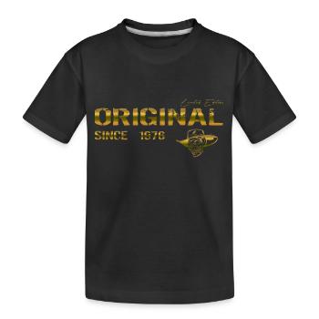Original since 1976 - Kids' Premium Organic T-Shirt - black - Front