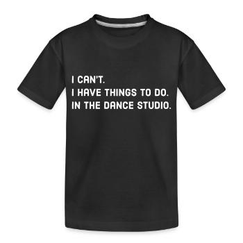 Dire danser - T-shirt bio Premium Enfant - noir - Devant
