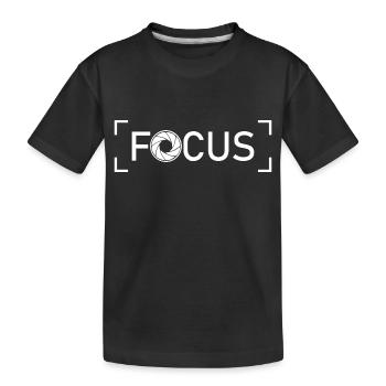 Lustiges Fotograf Geschenk Fotografie - Kinder Premium Bio T-Shirt - Schwarz - Vorne